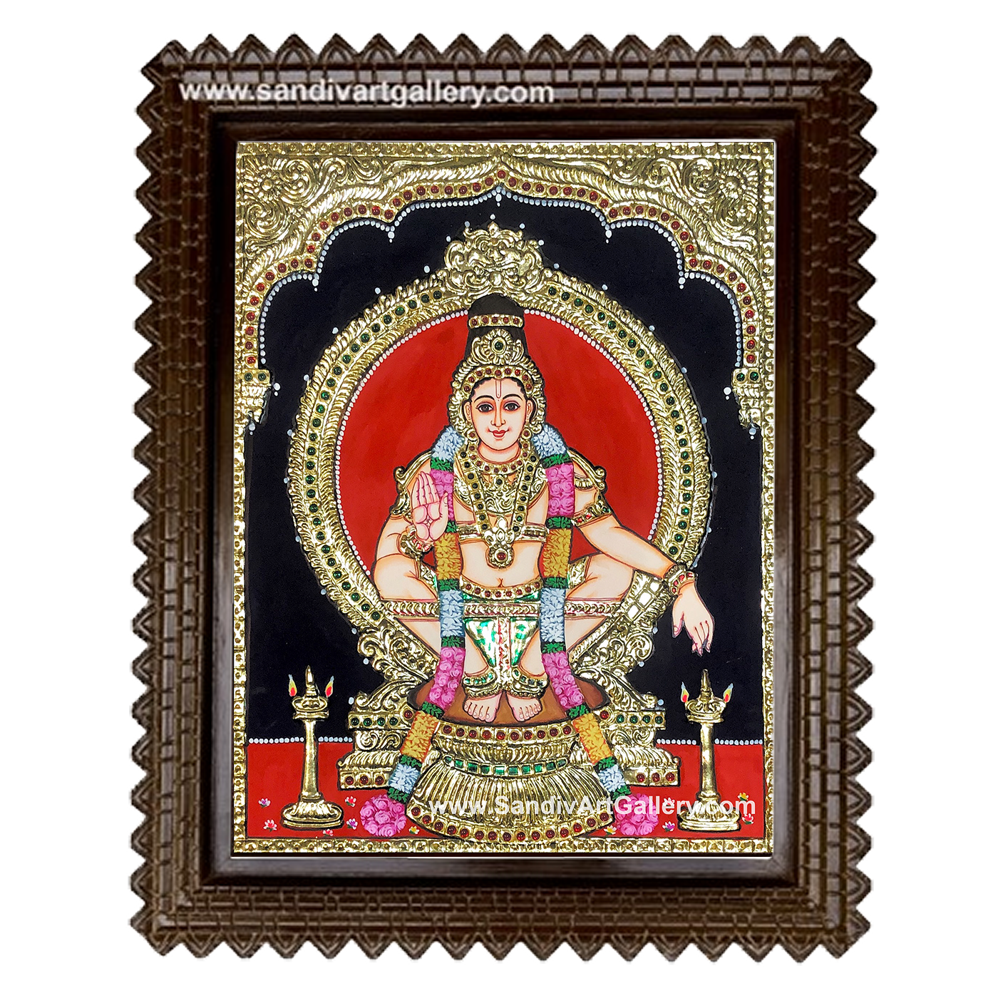 Ayyappan Tanjore Painting2