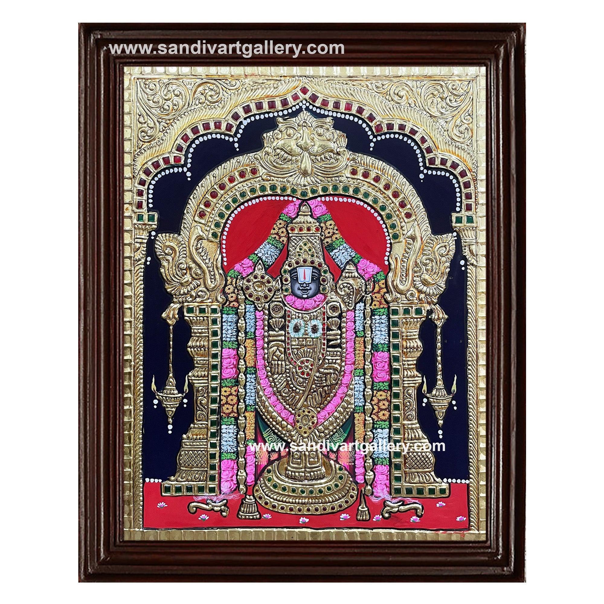 Balaji Semi Embossed Tanjore Painting