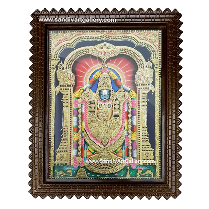 Tirupathi Balaji Tanjore Painting 1
