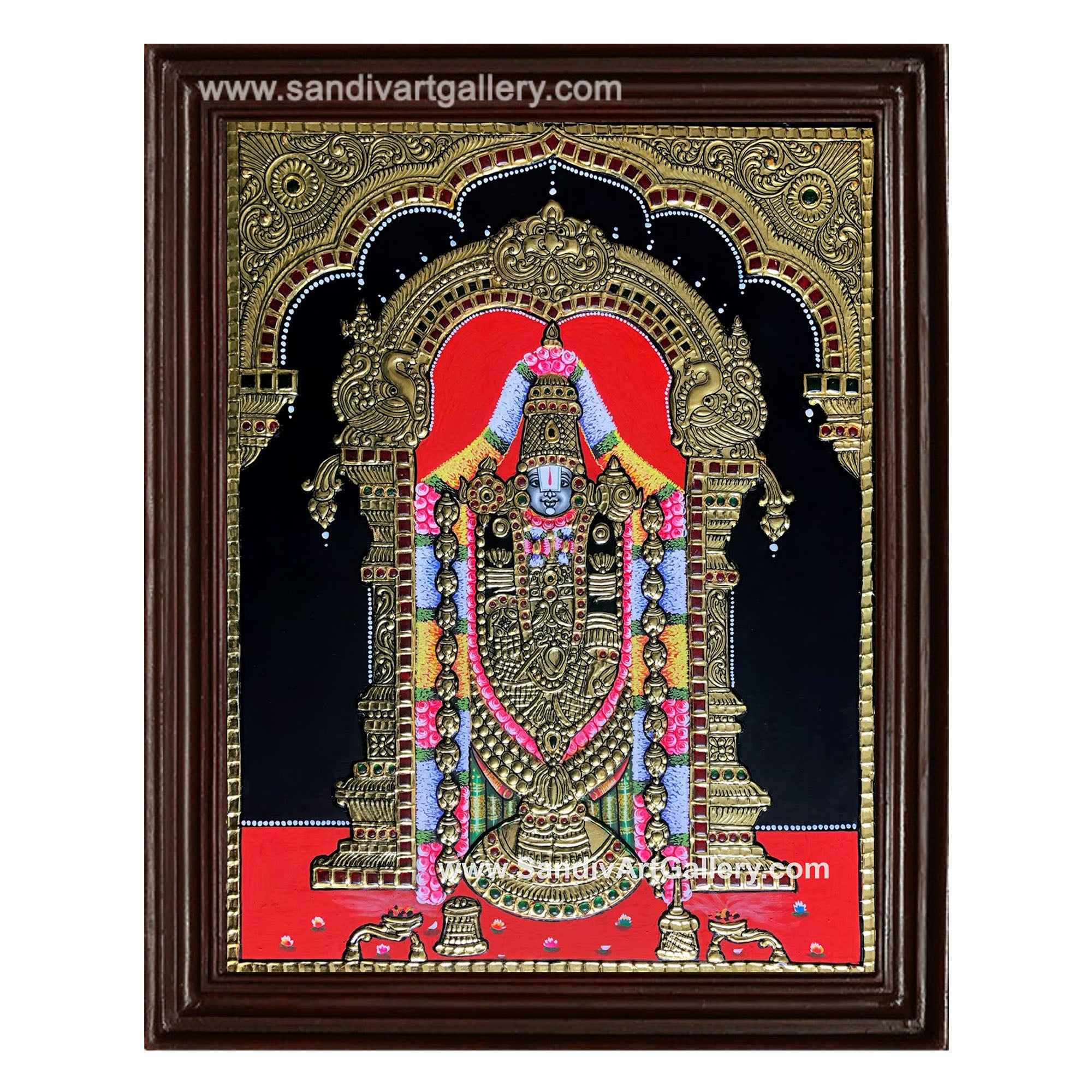 Thirupathi Balaji Tanjore Painting2