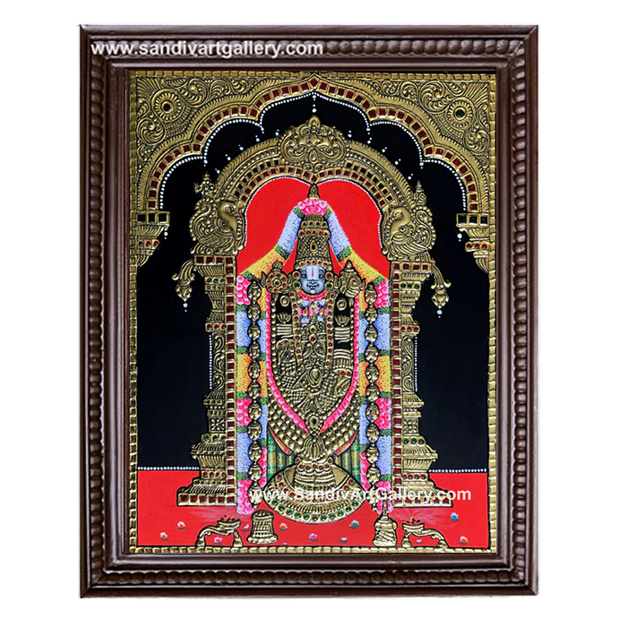 Thirupathi Balaji Tanjore Painting2