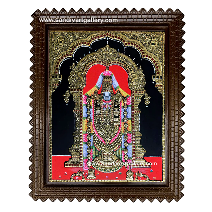 Thirupathi Balaji Tanjore Painting2