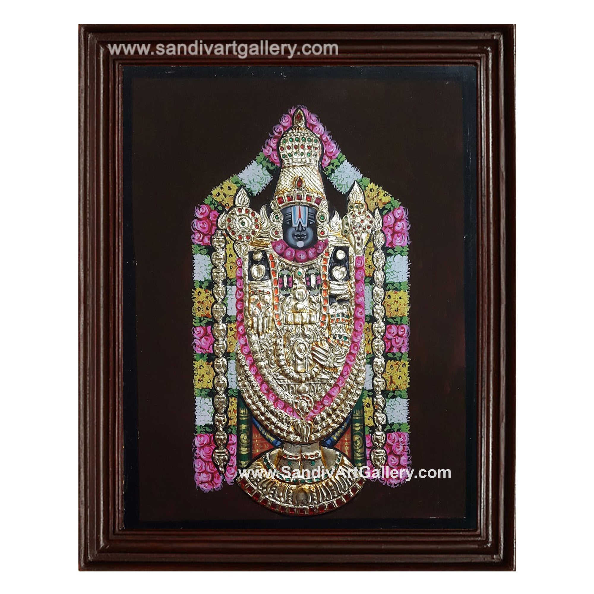 Thirupathi Balaji Tanjore Painting3
