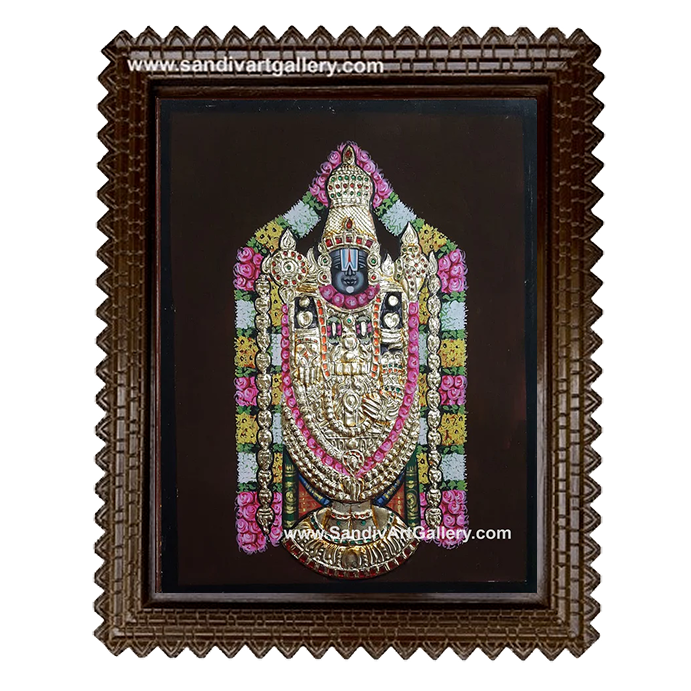 Thirupathi Balaji Tanjore Painting3