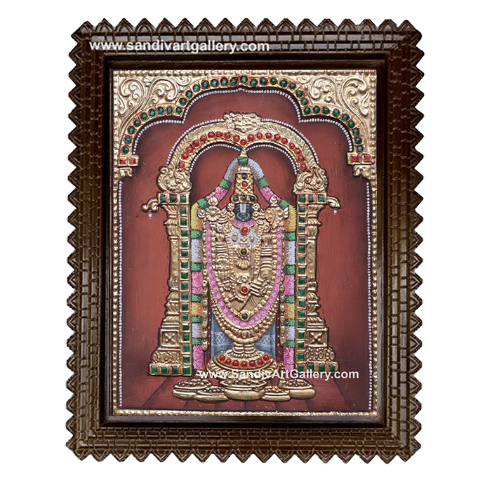 Tirupathi Balaji Tanjore Painting 2