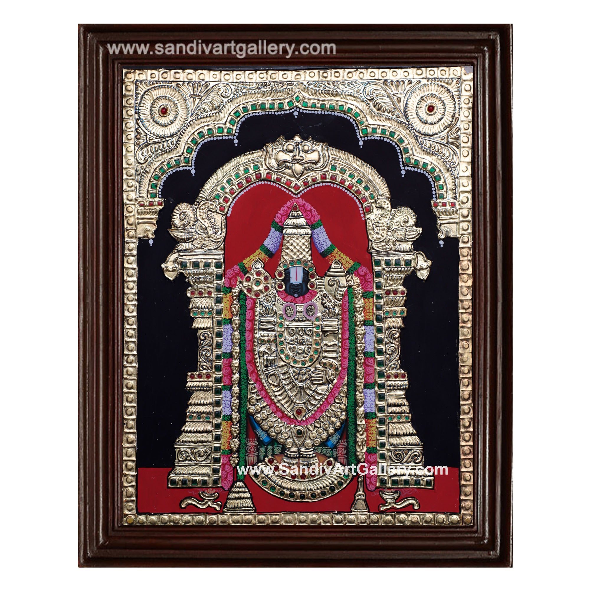 Venkateswara Balaji Tanjore Painting