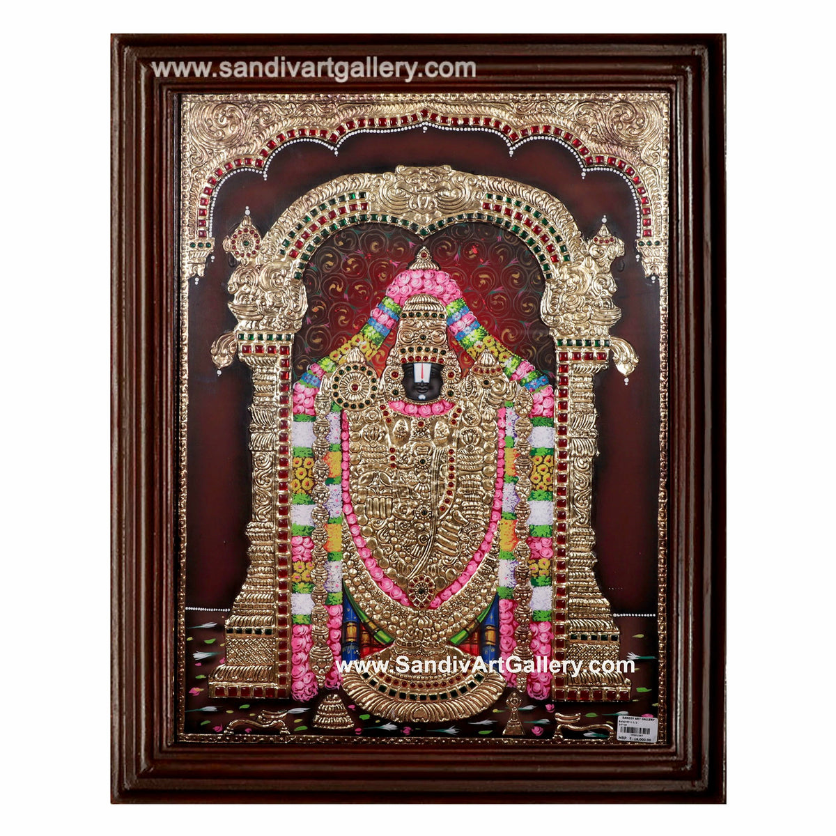 Thirupathi Balaji Tanjore Painting4