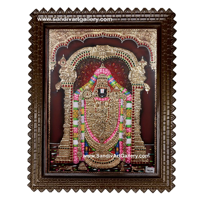 Thirupathi Balaji Tanjore Painting 4