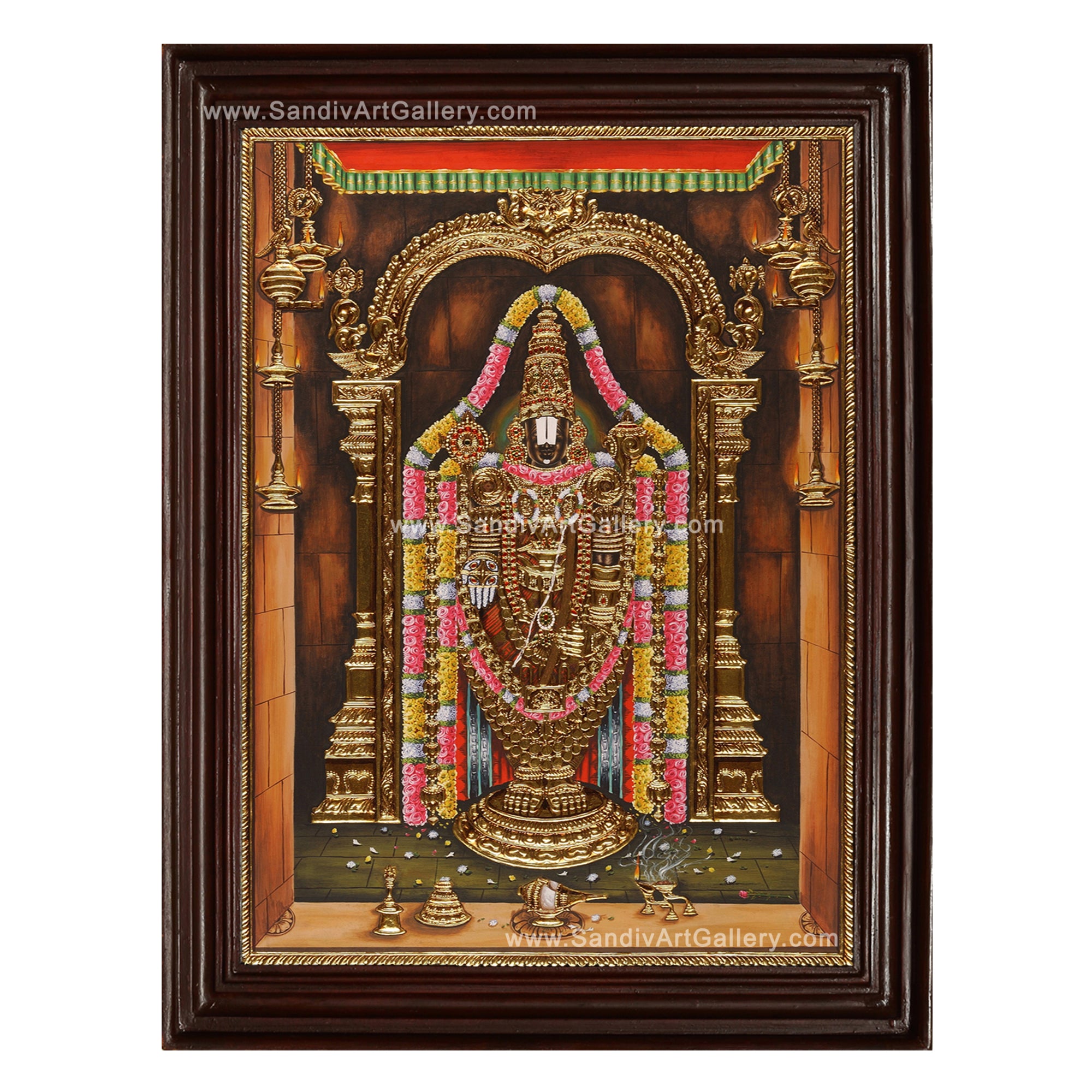 Thirupathi Balaji Tanjore Painting 5
