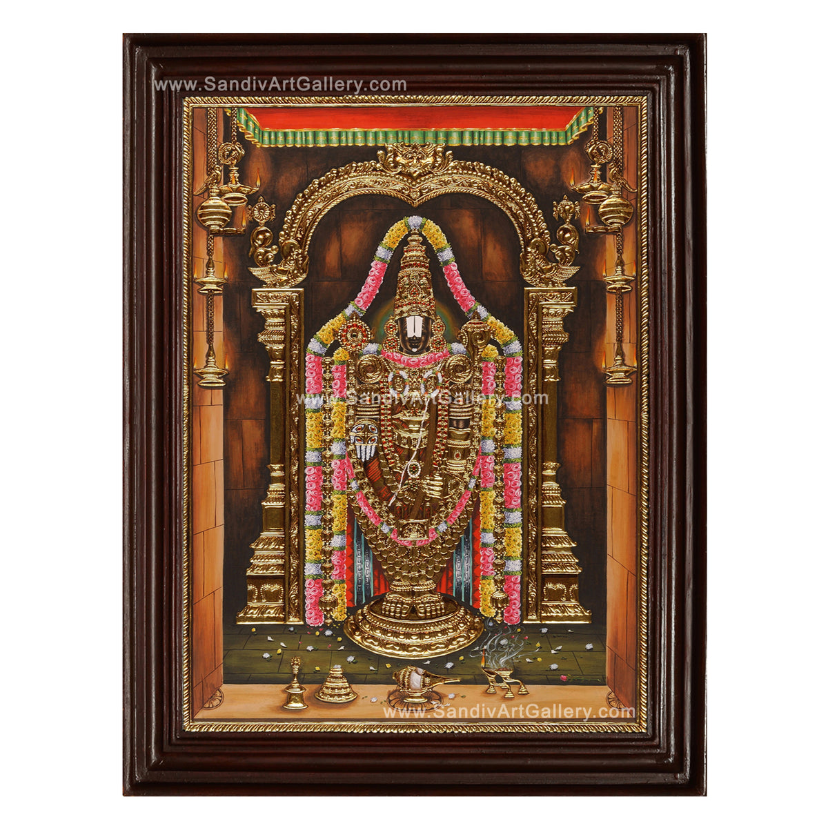 Thirupathi Balaji Tanjore Painting5