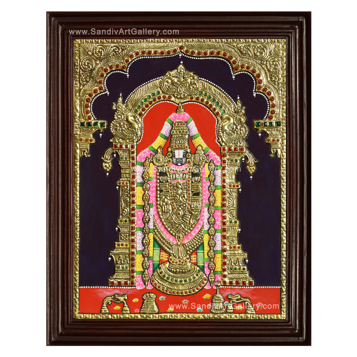 Thirupathi Balaji Tanjore Painting6