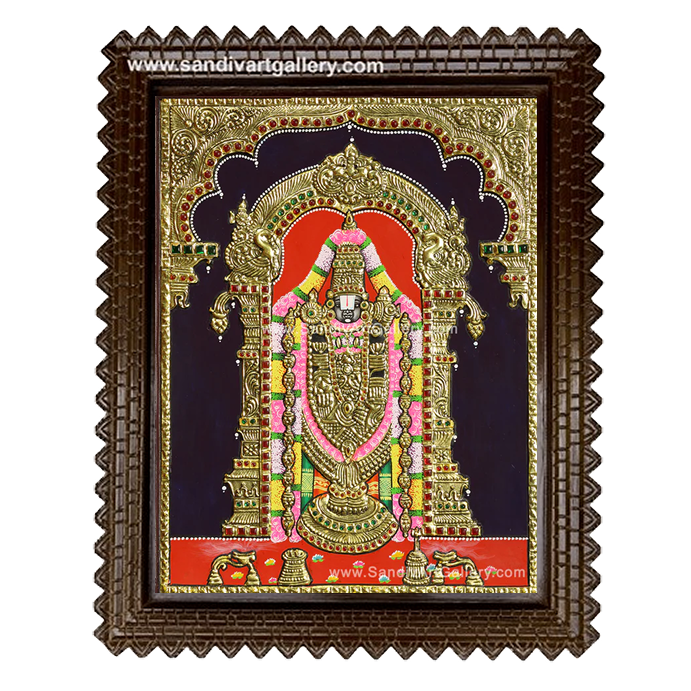 Thirupathi Balaji Tanjore Painting 6