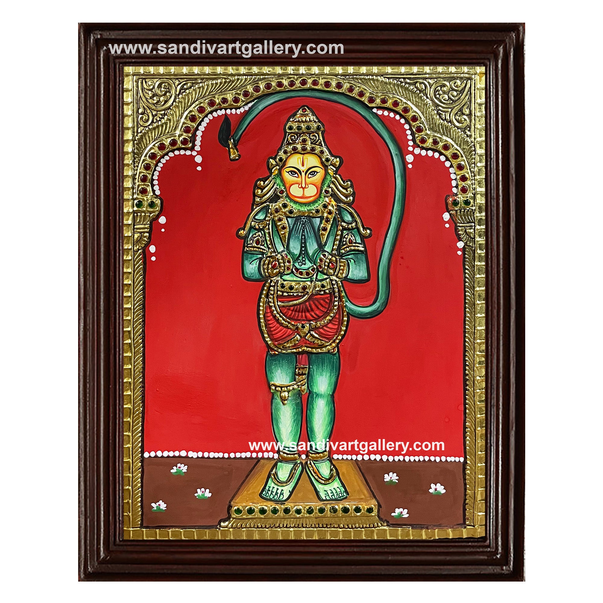 Hanuman Tanjore Painting