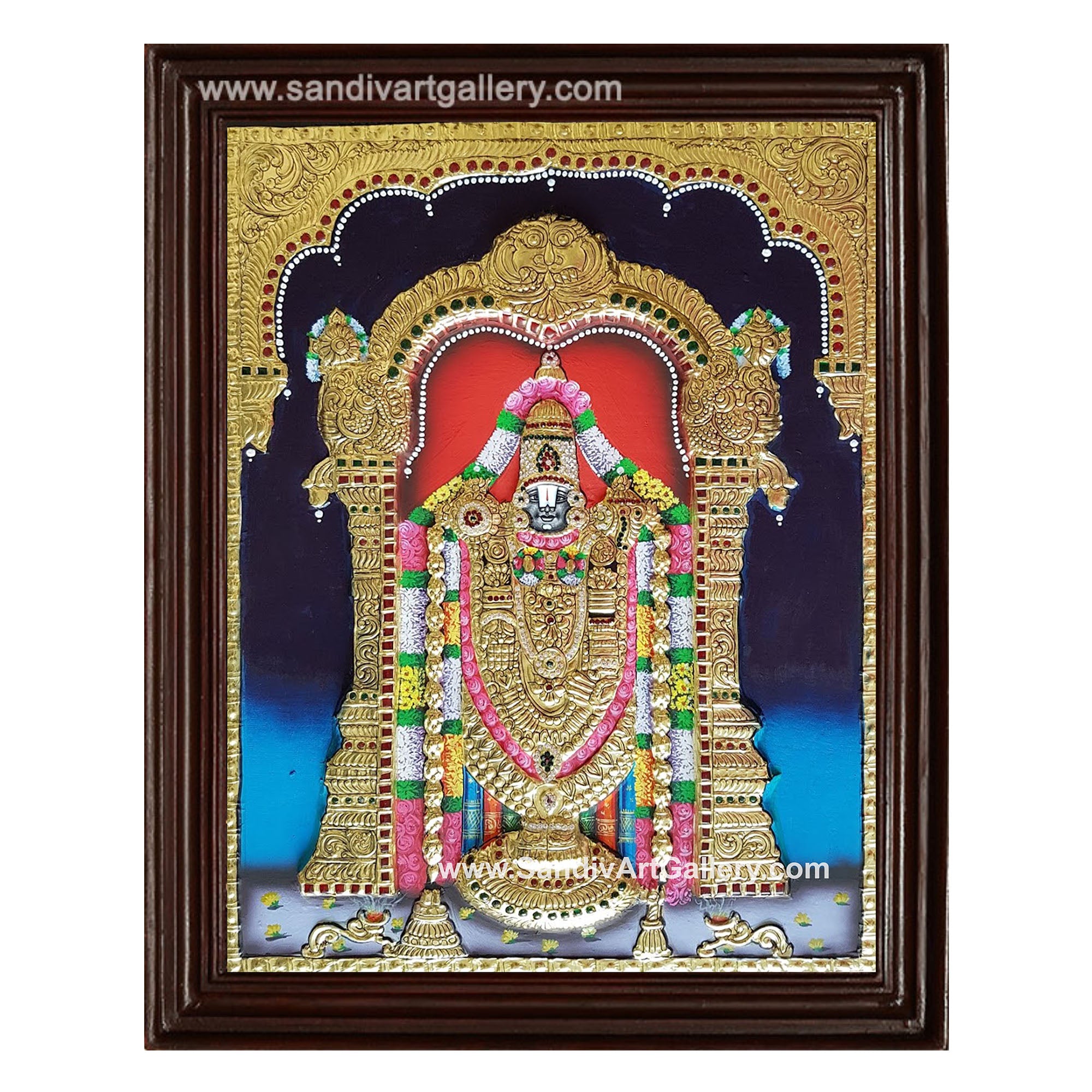 Balaji Semi Embossed Tanjore Painting