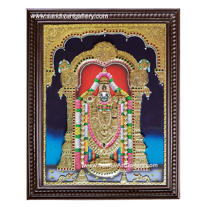 Balaji Semi Embossed Tanjore Painting