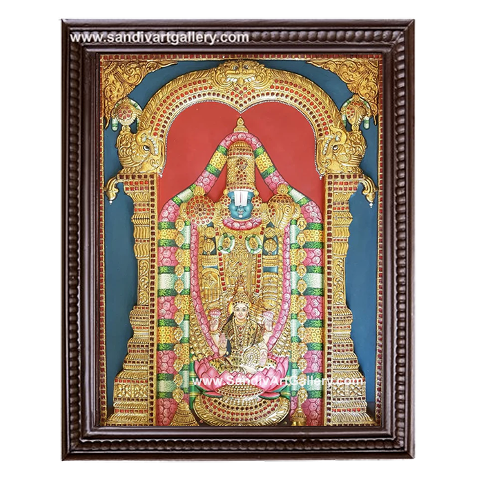 Balaji Semi Embossed Antique Tanjore Painting