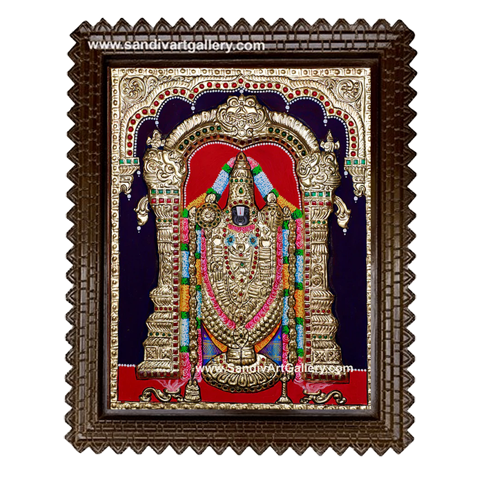 Balaji Semi Embossed Tanjore Painting 1