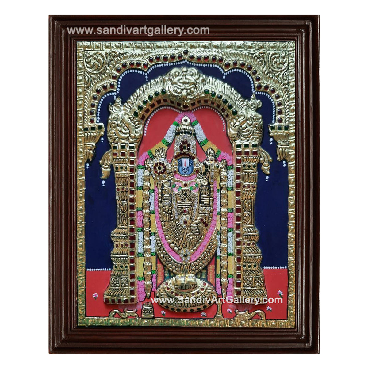 Balaji Semi Embossed Tanjore Painting2