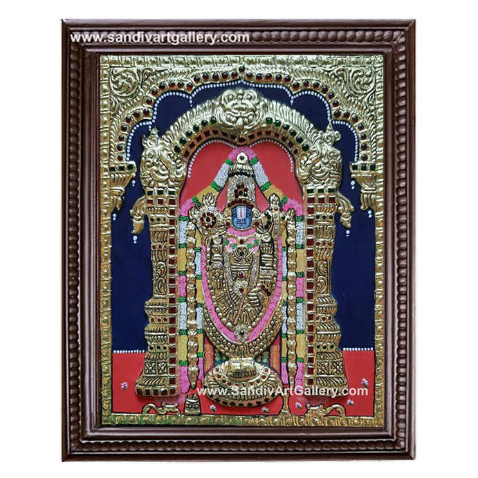 Balaji Semi Embossed Tanjore Painting 2
