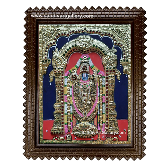 Balaji Semi Embossed Tanjore Painting 2