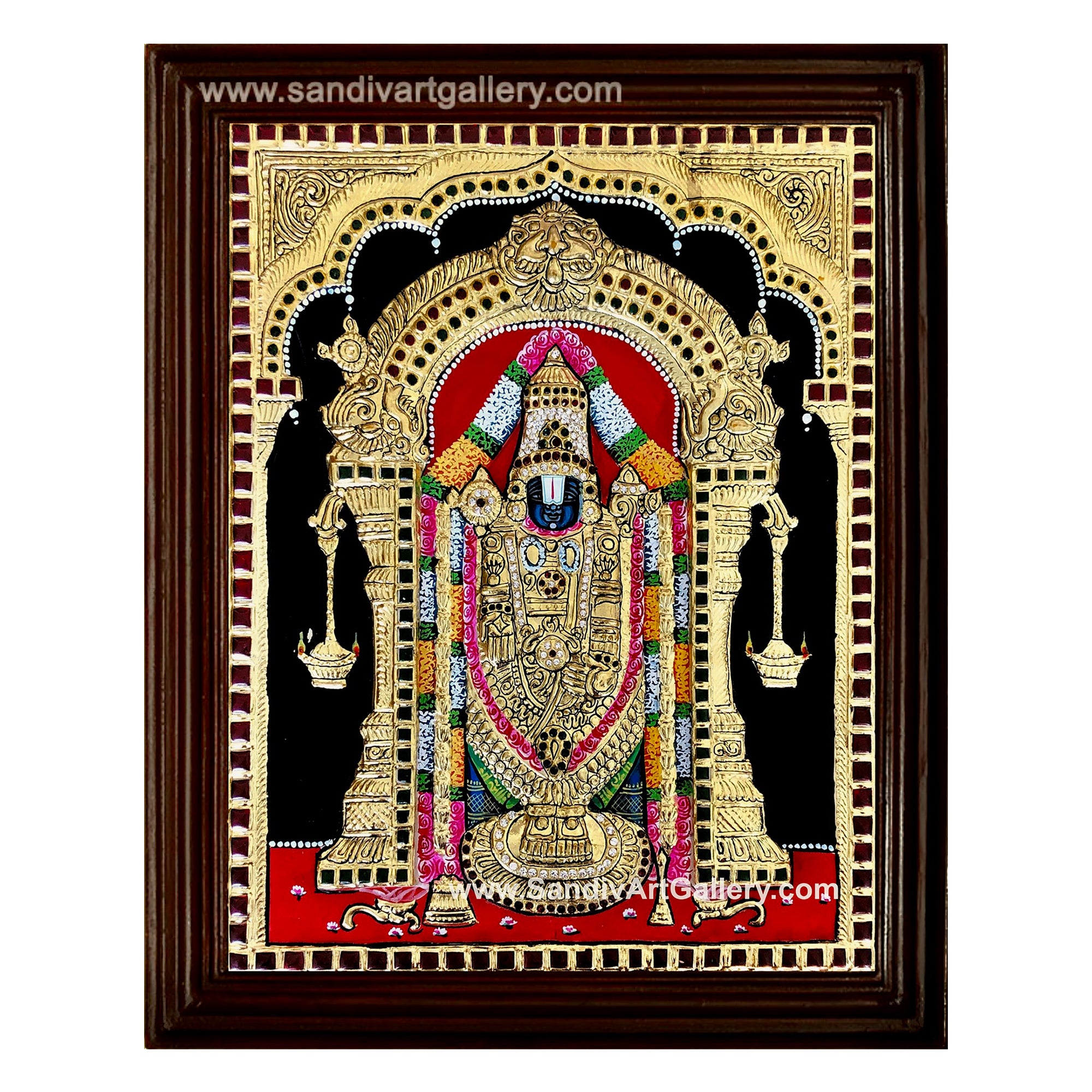 Balaji Semi Embossed Tanjore Painting 4