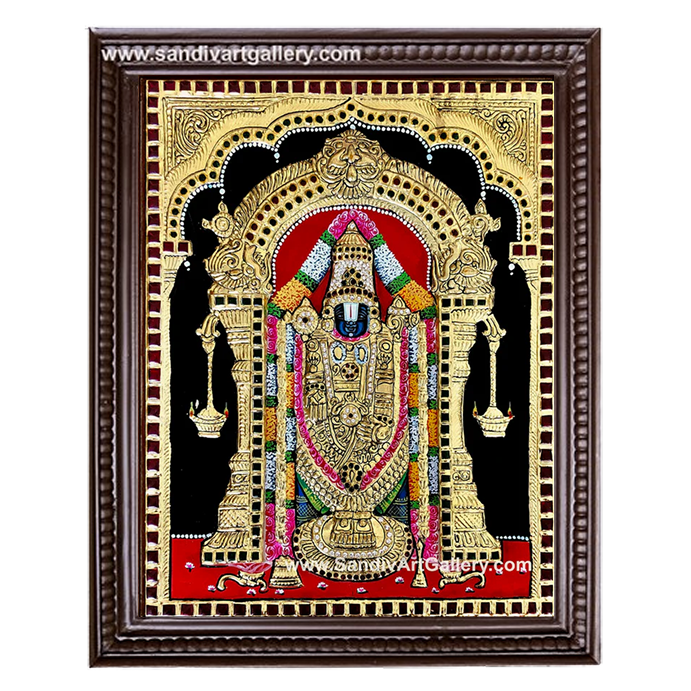 Balaji Semi Embossed Tanjore Painting 4