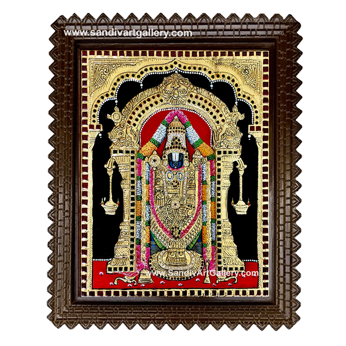 Balaji Semi Embossed Tanjore Painting 4