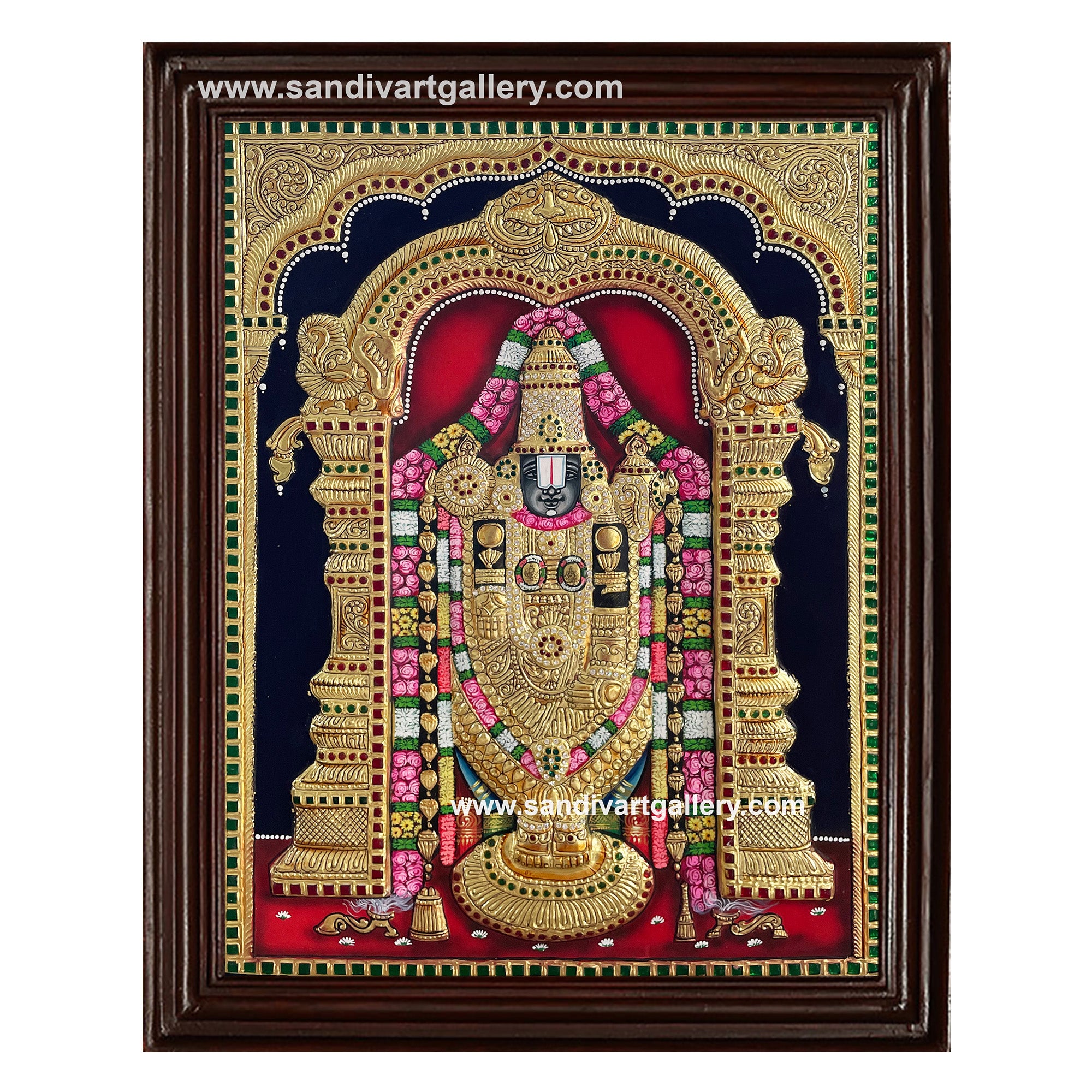 Balaji Semi Embossed Tanjore Painting