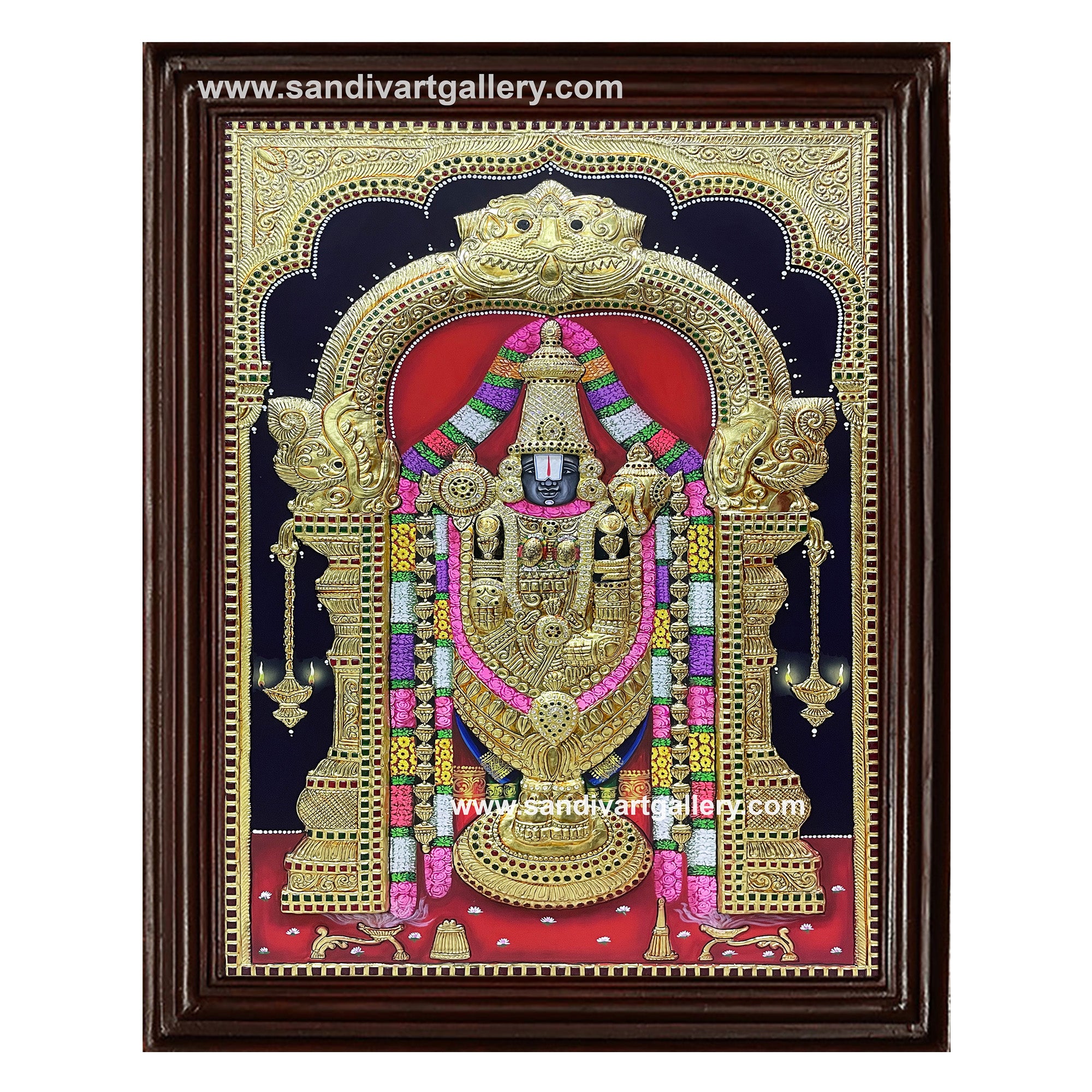 Balaji Embossed Tanjore Painting