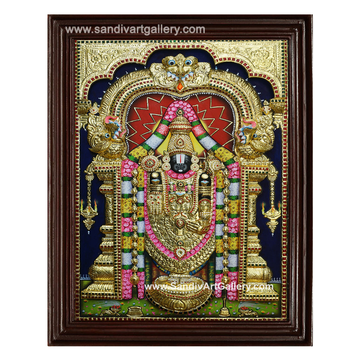 Balaji 3D Embossed Tanjore Painting