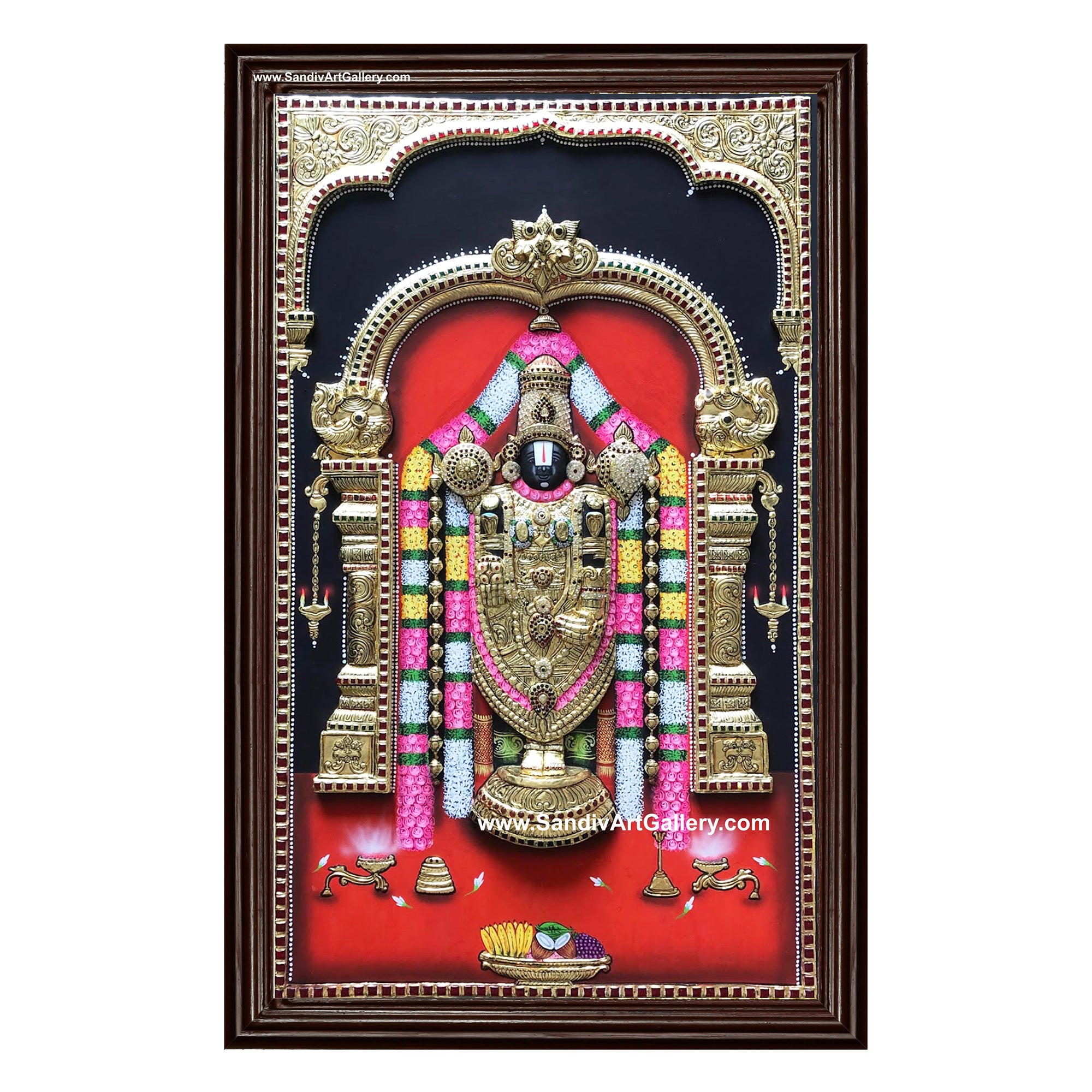 3D Balaji Tanjore Painting1