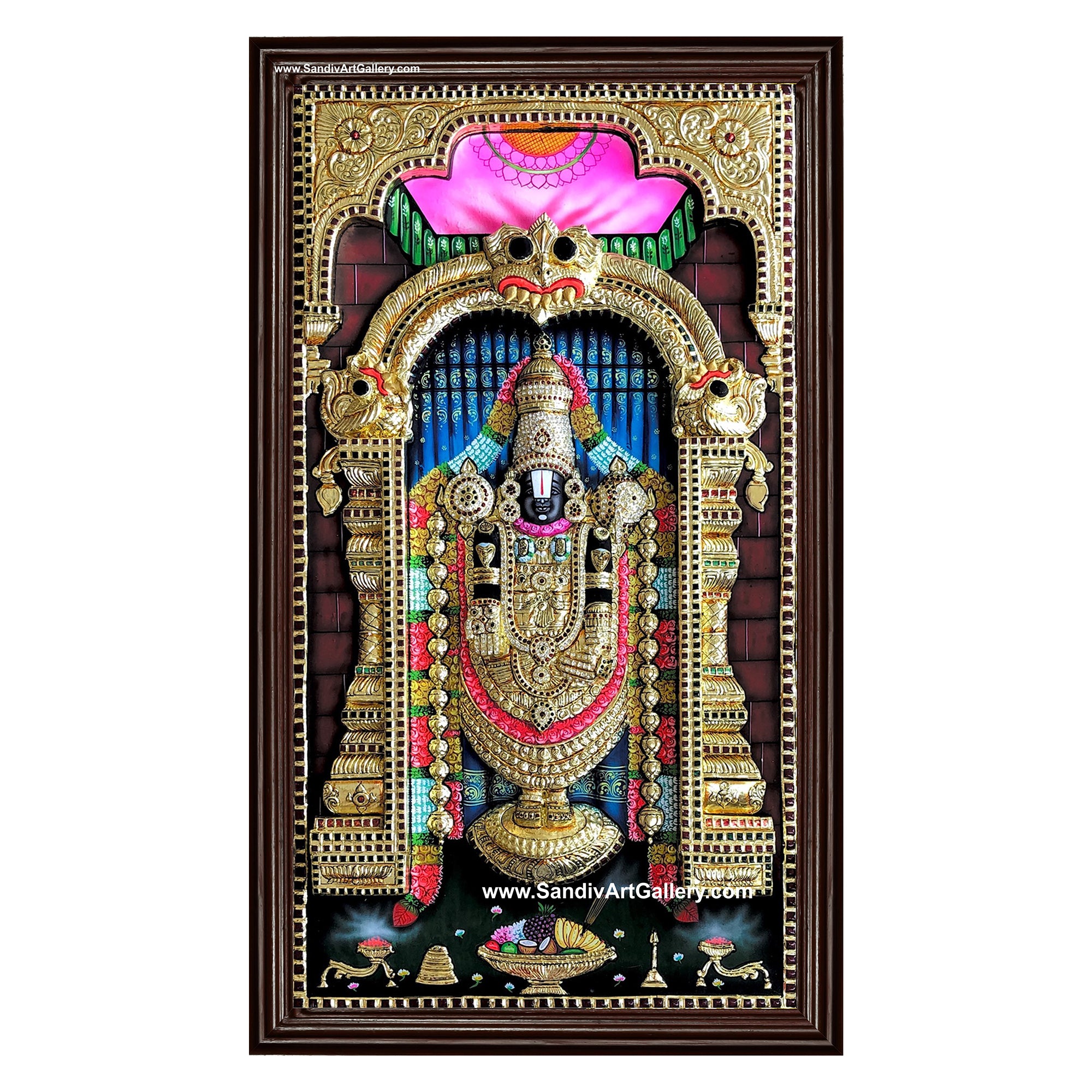 Balaji 3D Super Embossed Tanjore Painting1