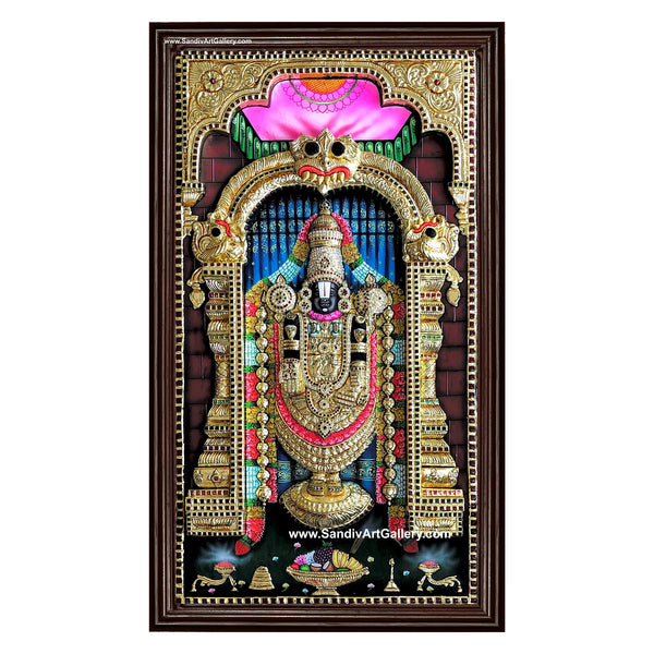 Balaji 3D Super Embossed Tanjore Painting1