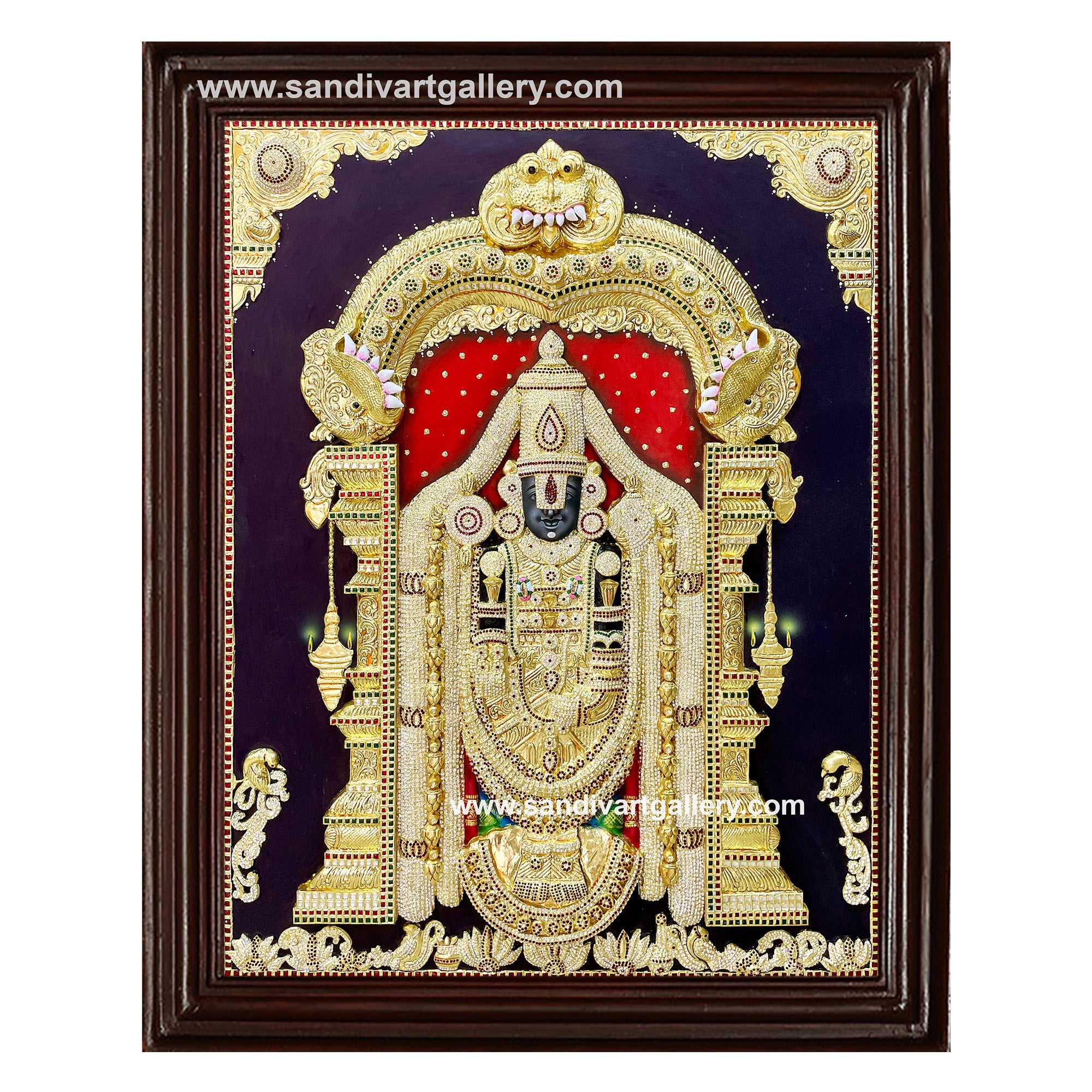 Balaji 3D Embossed Tanjore Paintings with stone work