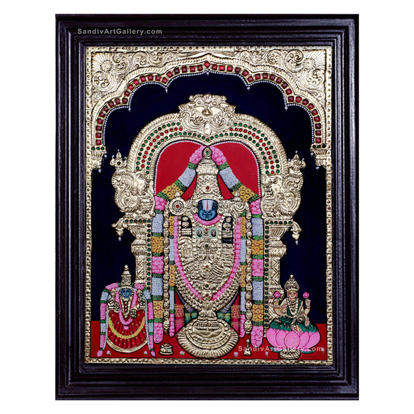 Balaji Thayar and Lakshmi Tanjore Painting