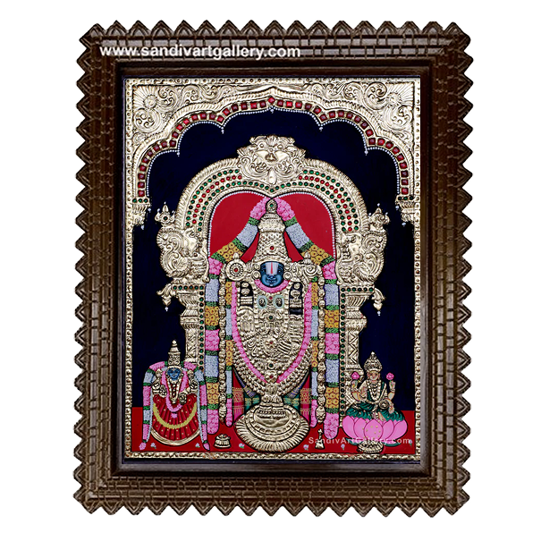 Balaji Thayar and Lakshmi Tanjore Painting