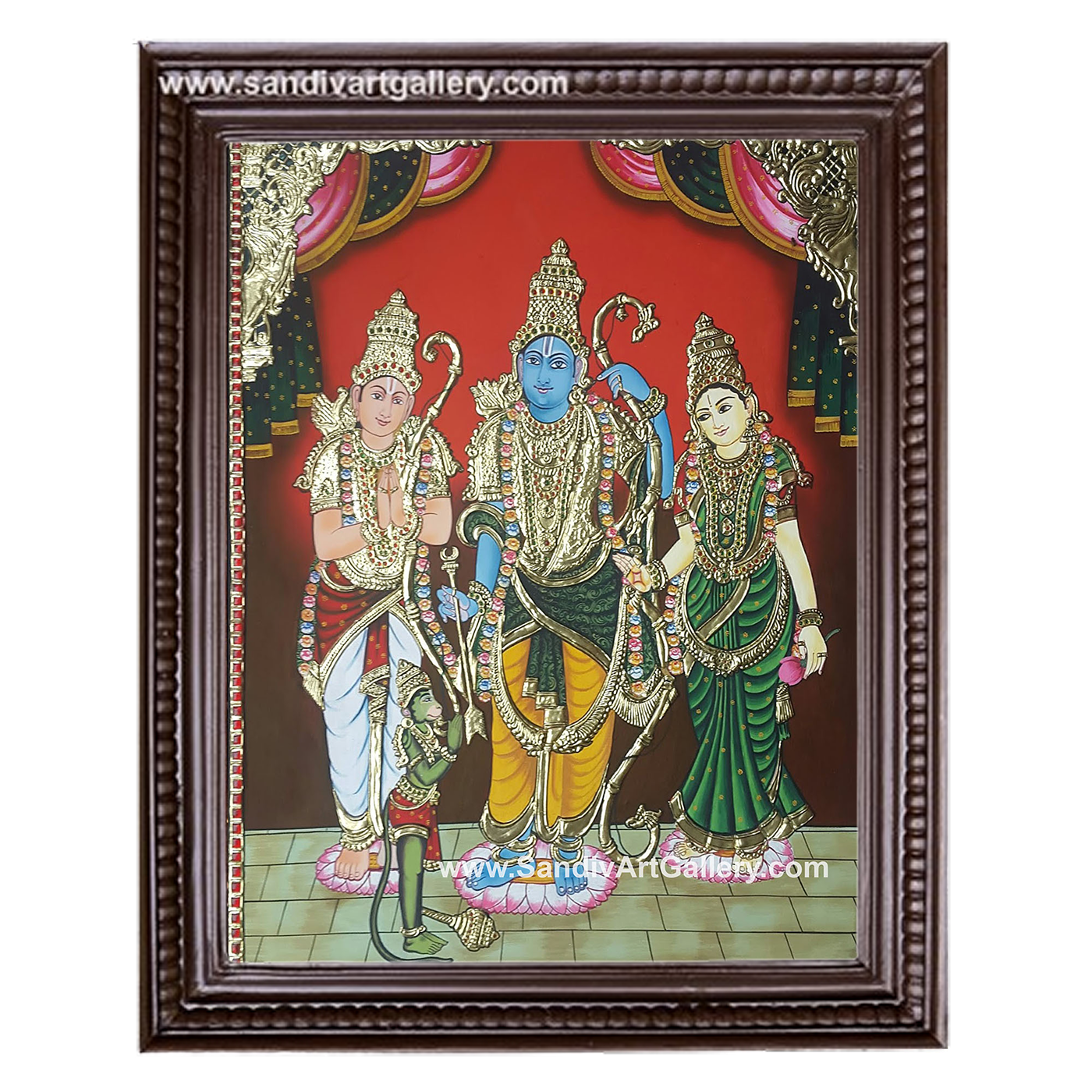 Kothanda Ramar Tanjore Painting1