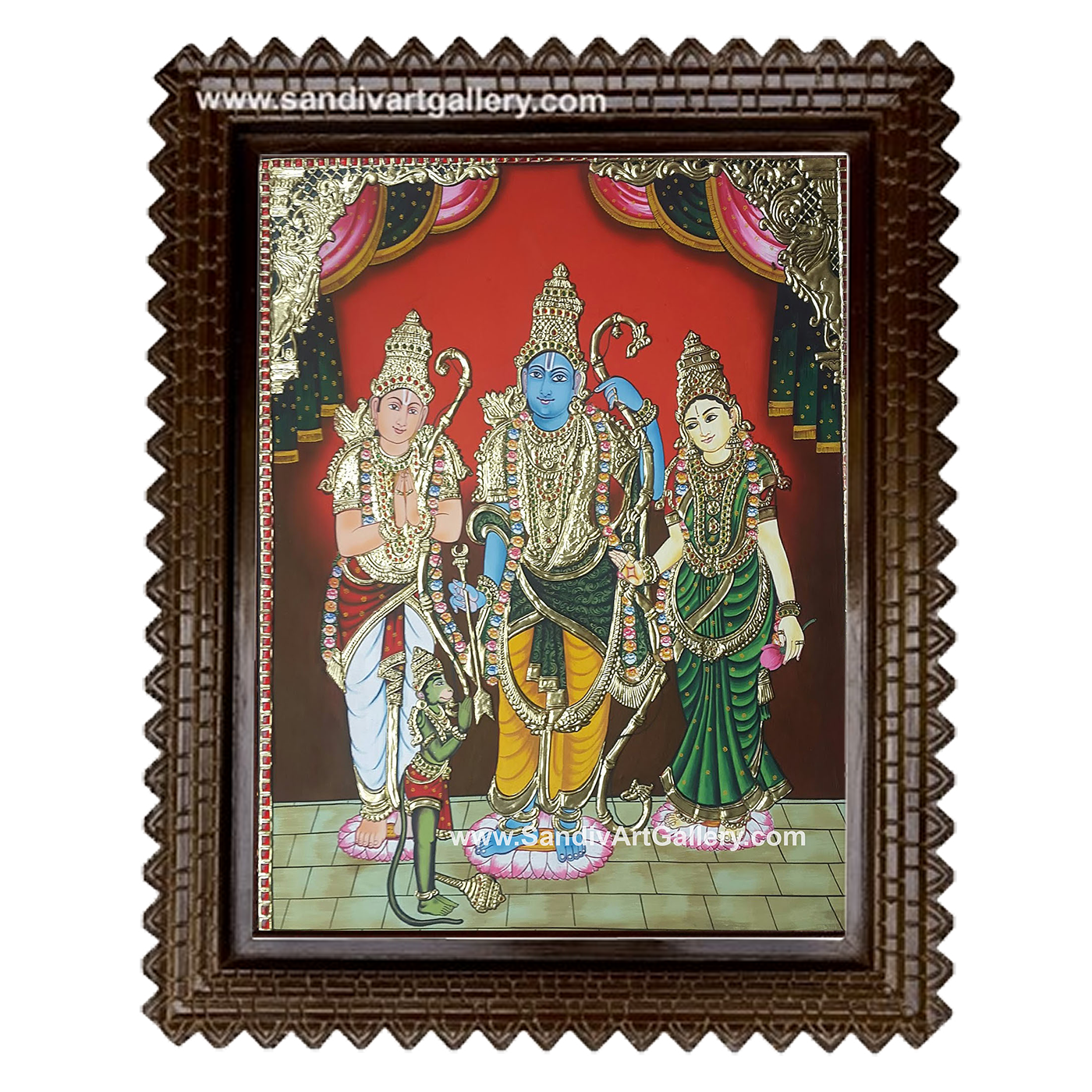 Kothanda Ramar Tanjore Painting1