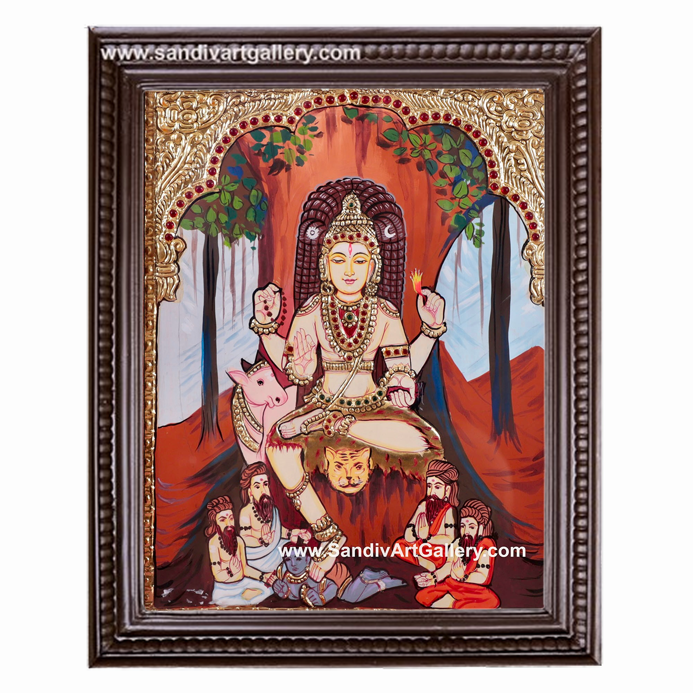 Dhakshanamurthy Tanjore Painting