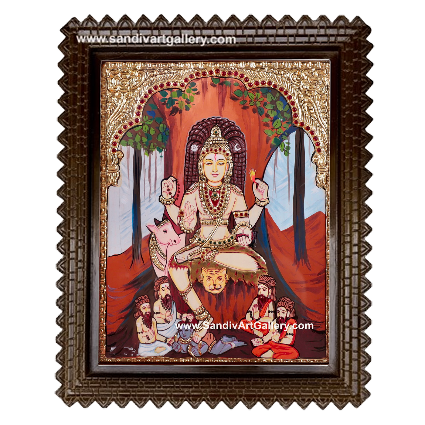 Dhakshanamurthy Tanjore Painting