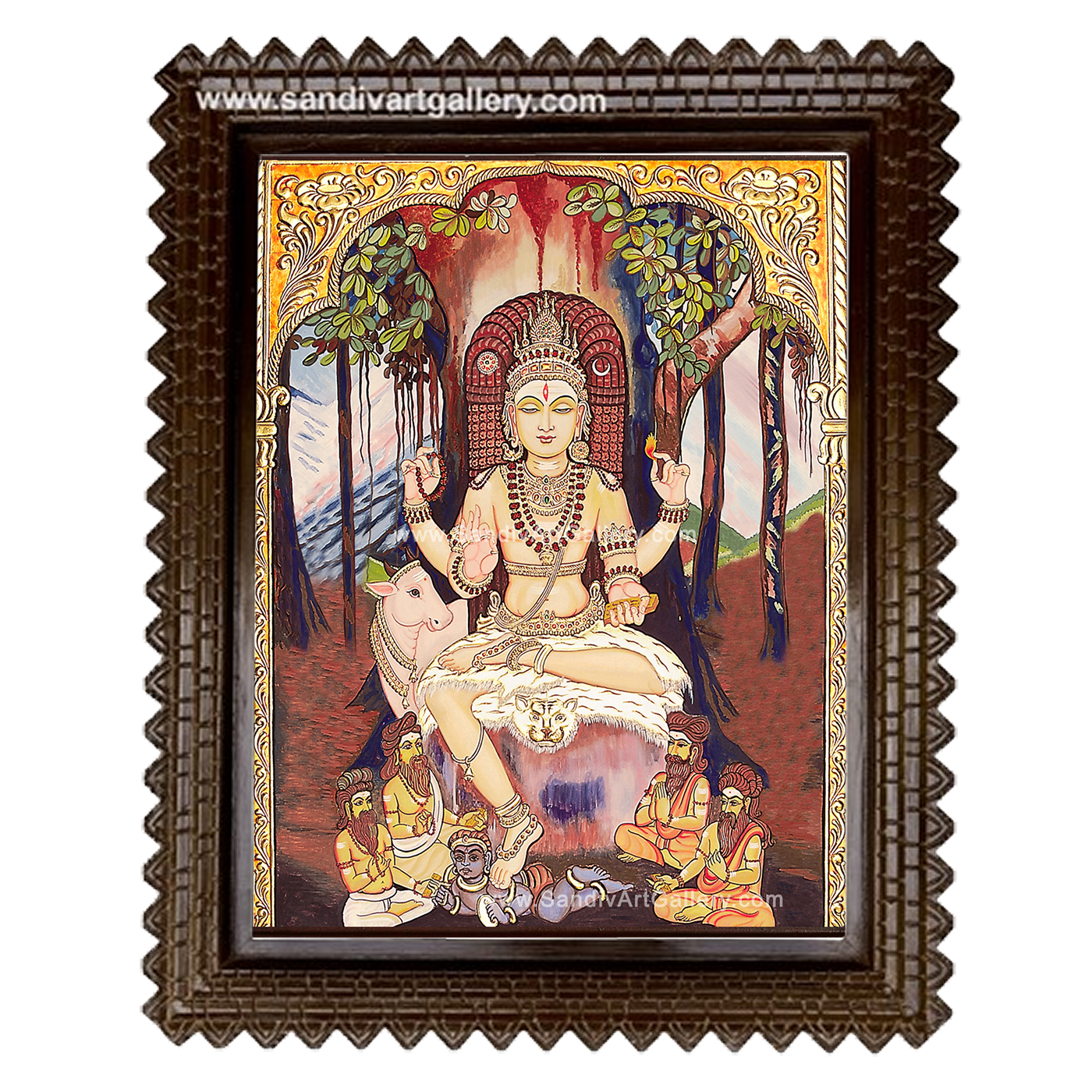 Dakshinamurthy Tanjore Painting1