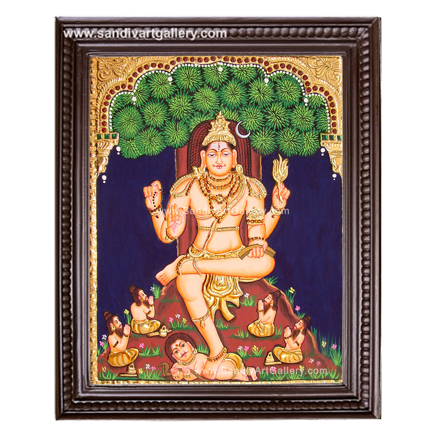 Dakshinamurthy Tanjore Painting2