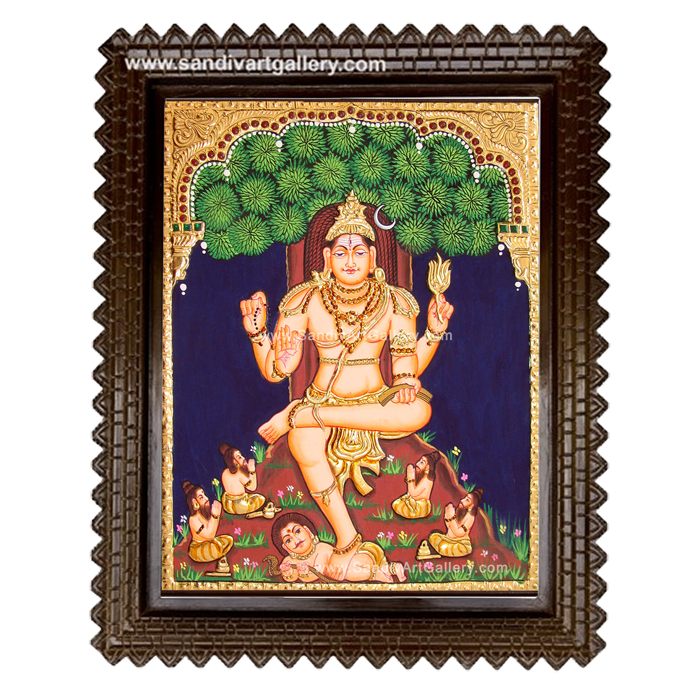 Dakshinamurthy Tanjore Painting2