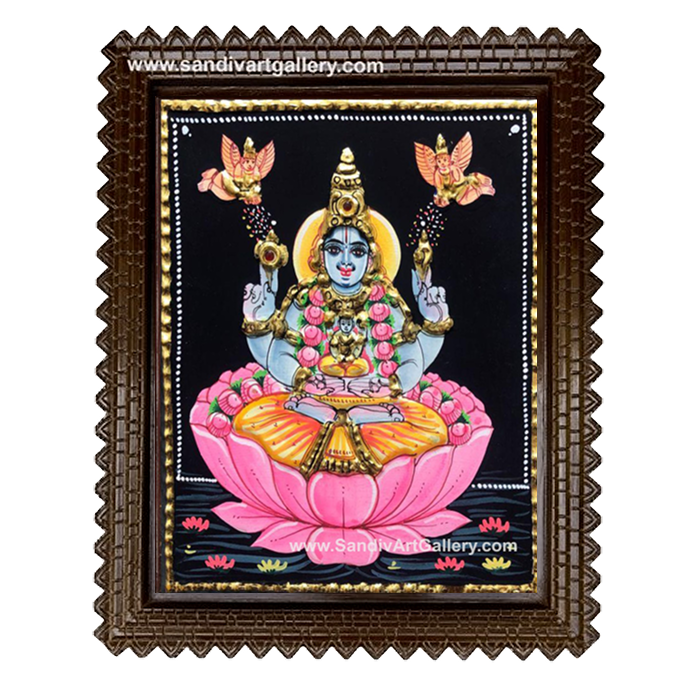 Dhanvanthri Small Size Tanjore Painting