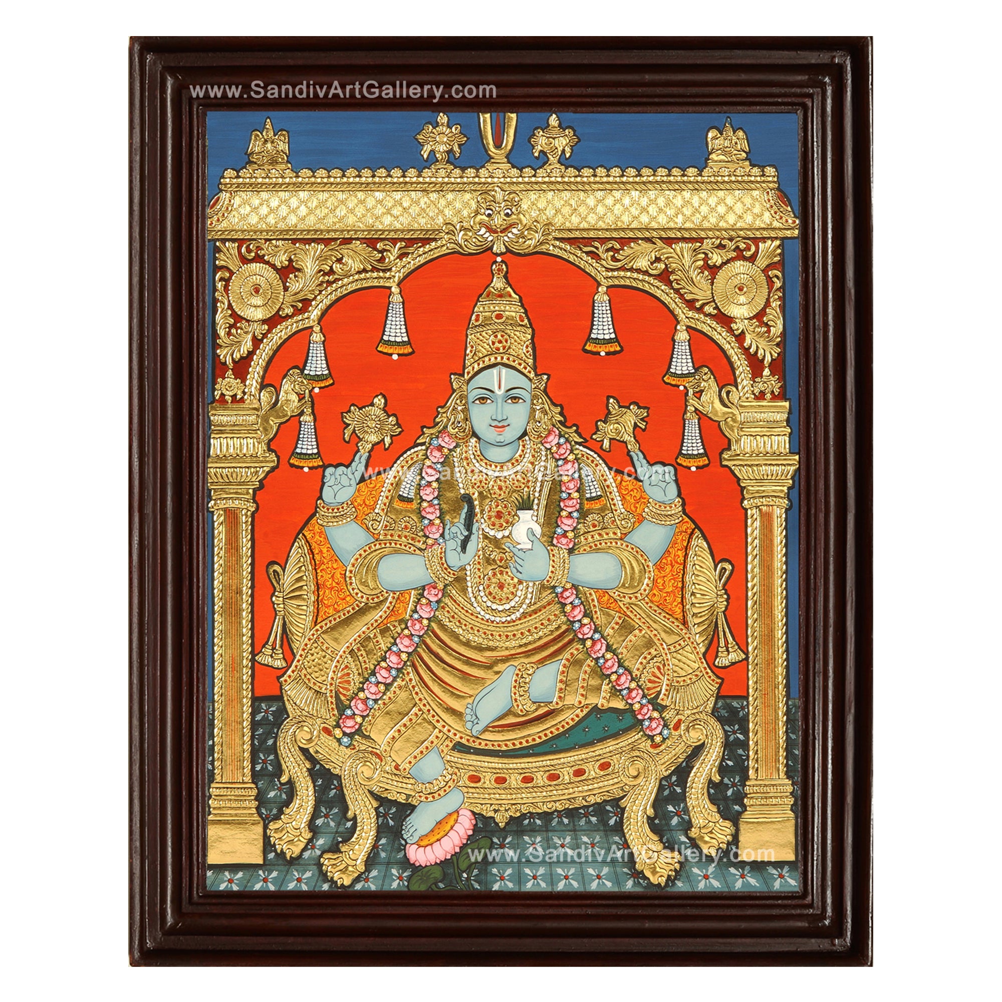 Lord Dhanwantari Thanjavur Painting
