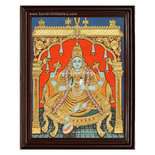 Lord Dhanwantari Thanjavur Painting