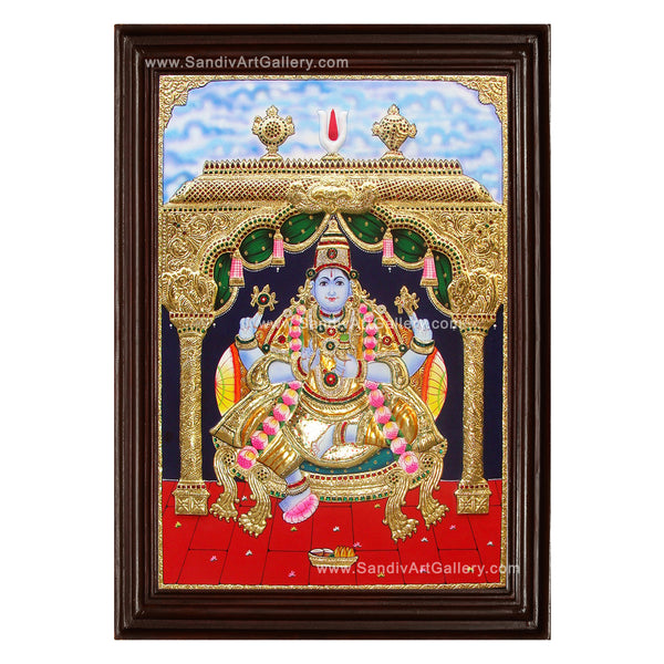 Dhanvantri Semi Embossed Tanjore Painting