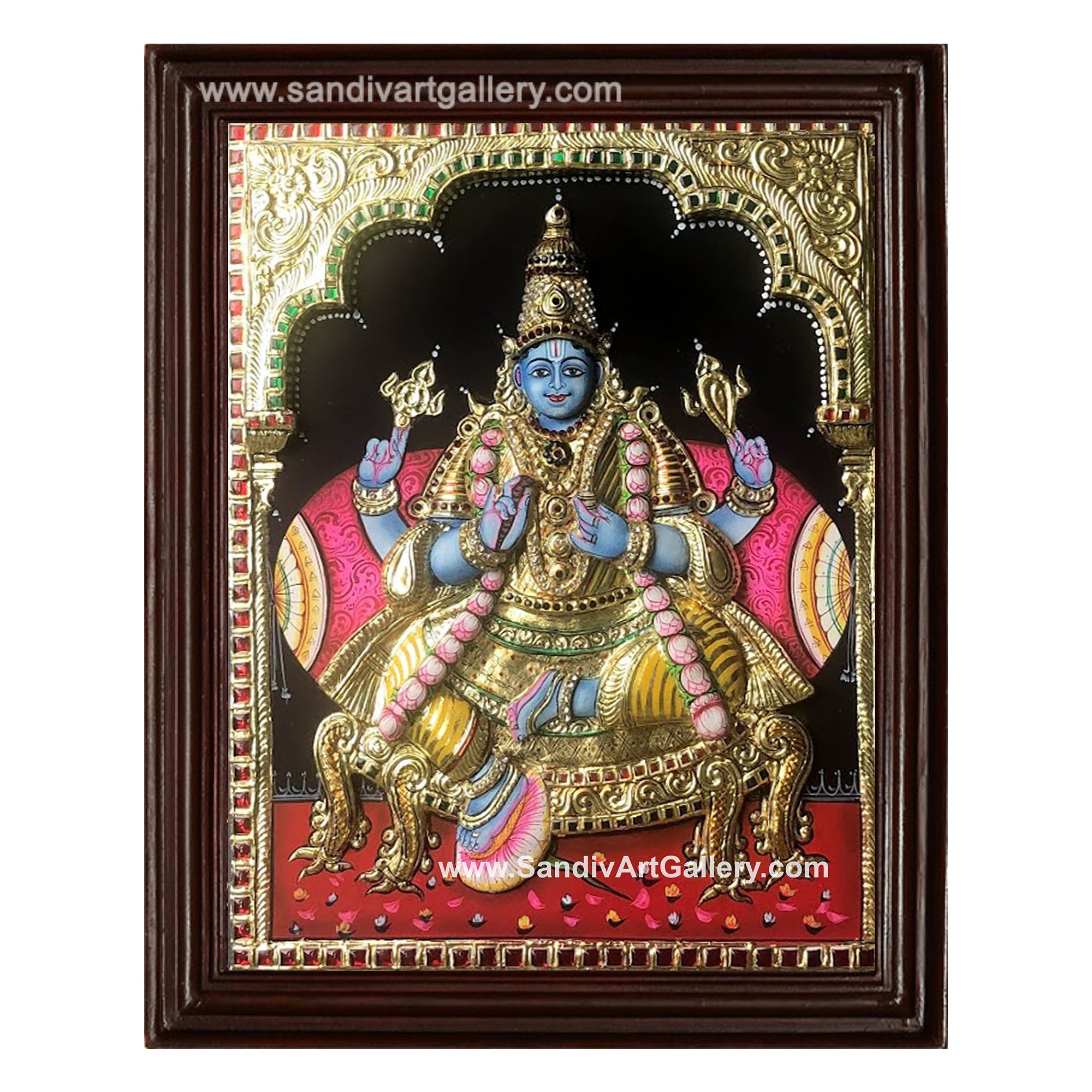 Dhanwantri 3D embossed Tanjore Painting