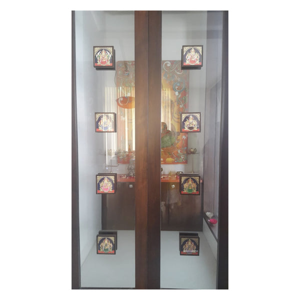 Ashtalakshmi Tanjore Painting for Pooja Room Door