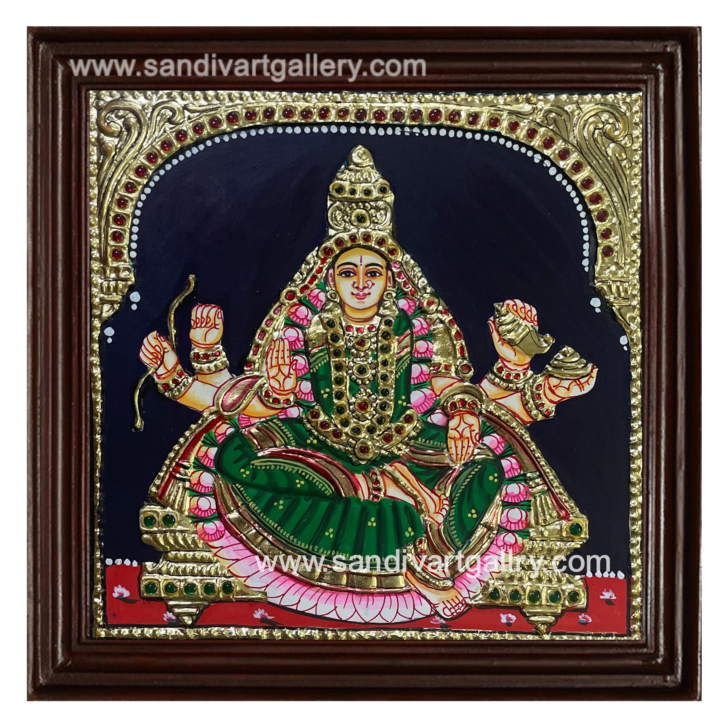 Ashtalakshmi Tanjore Painting for Pooja Room Door
